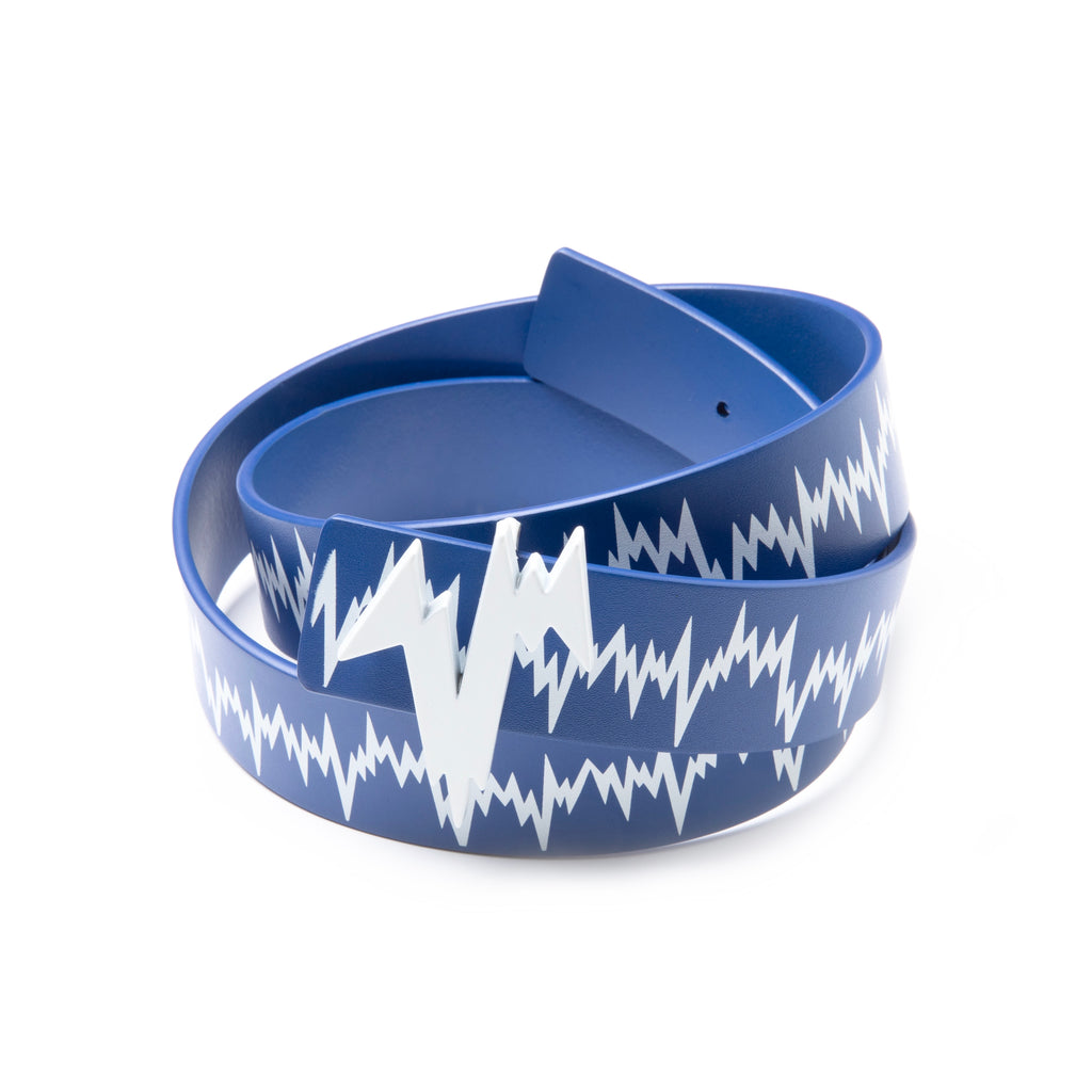 CINTURÓN LÉNTICO REVERSIBLE AZUL 