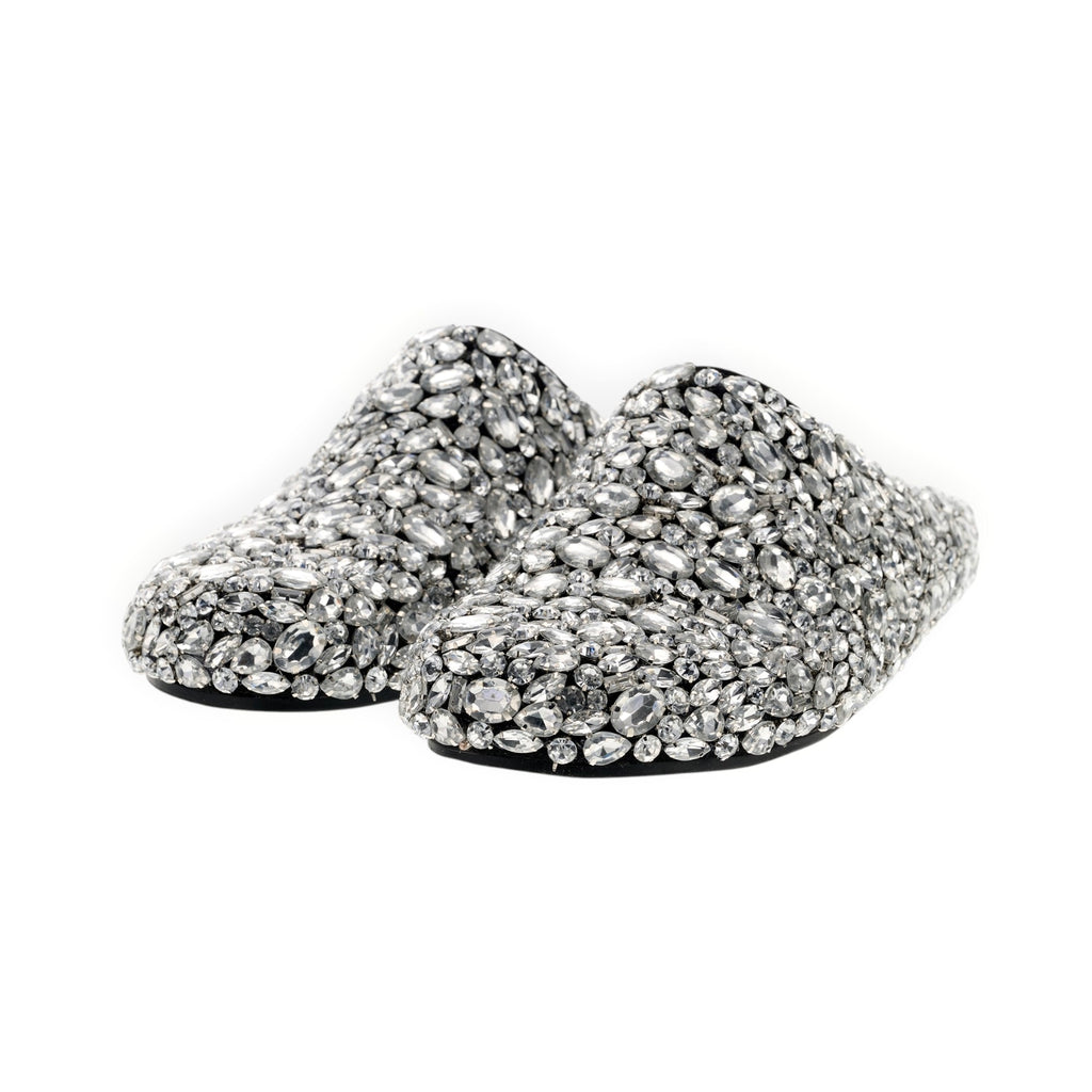 CRYSTAL V EMBELLISHED SLIP-ON