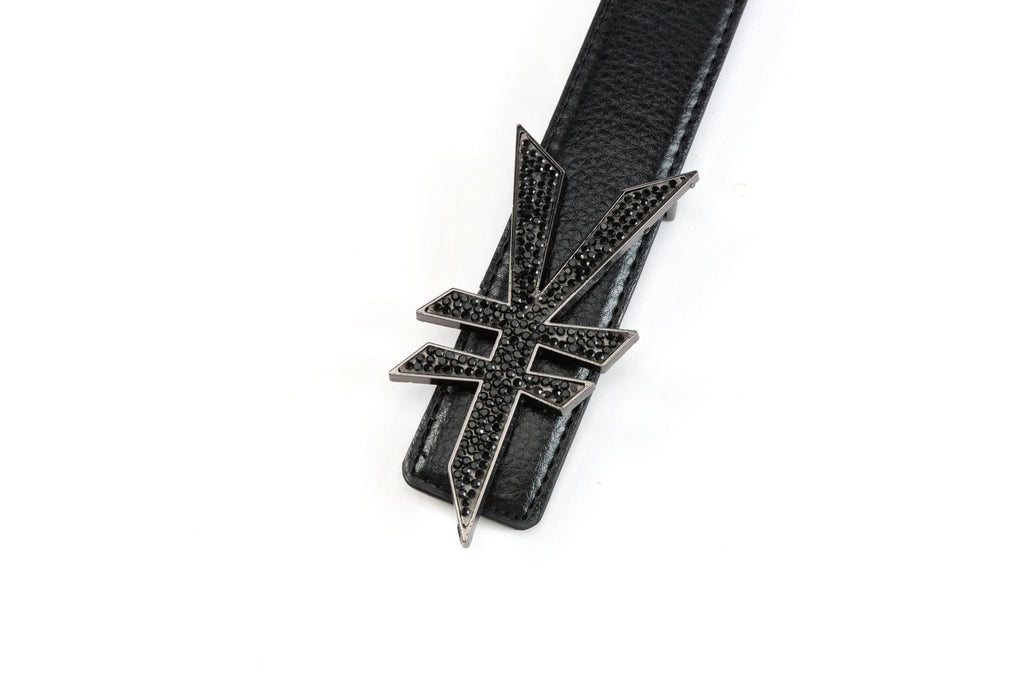 ¥ RHINESTONE BLACK BELT